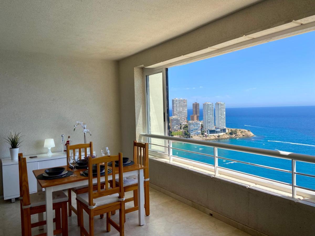 Apartamento Torre Levante, primera línea de playa Benidorm Exterior foto